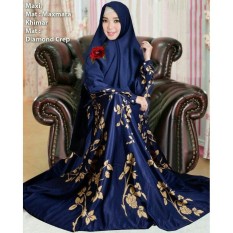 Kenzmal Maxi Gamis Dress Muslim Jumbo Violin Untuk Pesta Gratis Bergo - Tersedia 4 Warna