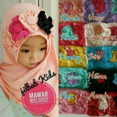 Kerudung Anak mawar tempel / Jilbab Anak Bayi / Jilbab Bayi / Hijab Pashmina Instan Anak