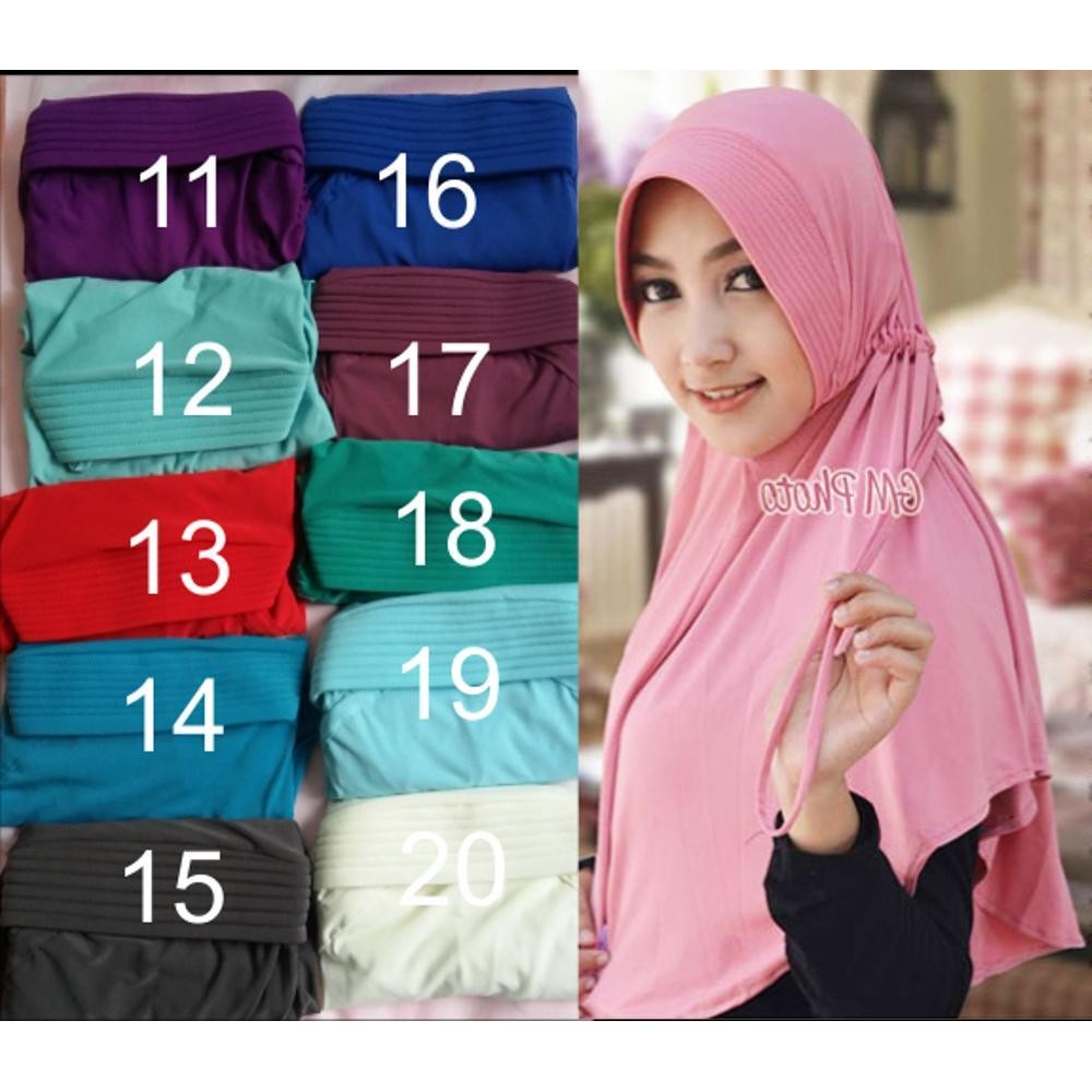 Kerudung / Hijab / Jilbab Serut Polos Berkualitas