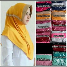 Kerudung Instan Serut Warna Kombinasi - Jilbab Instan Serut Warna Kombinasi - Bebas Kombinasi