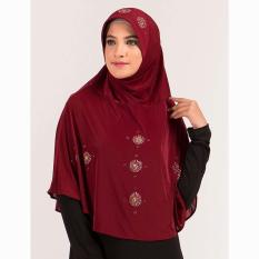 Kerudung Jilbab Hijab Instan Bergo Warna Merah Marun GF GKI 9108