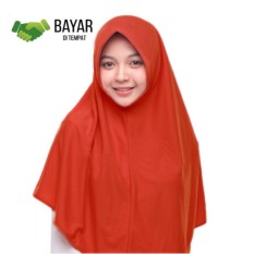 Kerudung Jilbab Hijab Murah Khimar Najwa Instan Murah Grosir - Bata