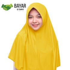 Kerudung Jilbab Hijab Murah Khimar Najwa Instan Murah Grosir - Kuning