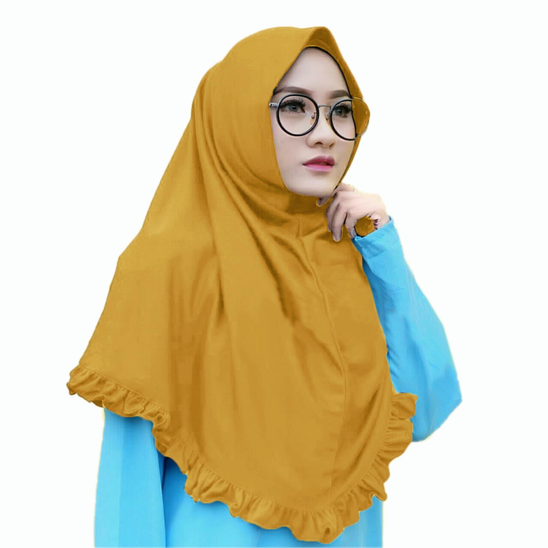 Kerudung Jilbab Hijab Murah Khimar Najwa Rempel Instan Murah Grosir Jilbab Rempel Lipit