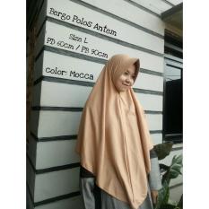Kerudung Jilbab Instan Bergo Polos Antem Moka