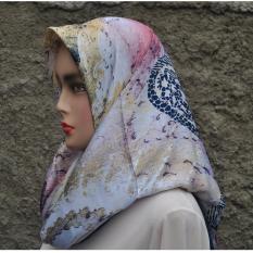Kerudung segi empat satin motif terbaru ZENITH ukuran 110 x110