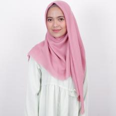Kerudung Segiempat Rawis Zoya - Kerudung Unvinised Swarovsky Dusty Pink