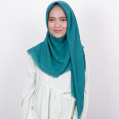 Kerudung Segiempat Rawis Zoya - Kerudung Unvinised Swarovsky Green