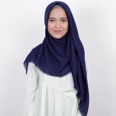 Kerudung Segiempat Rawis Zoya - Kerudung Unvinised Swarovsky Navy