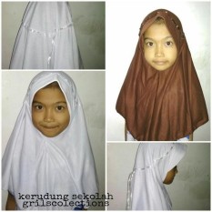 Kerudung sekolah anak ukuran s