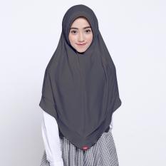 Kerudung Sekolah Zoya - Bergo Prestasi State Grey