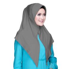 Kerudung Zoya - Alia HL Casual warna Grey