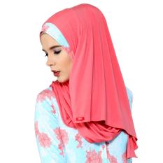 Kerudung Zoya - Bergo Nazmia Pink