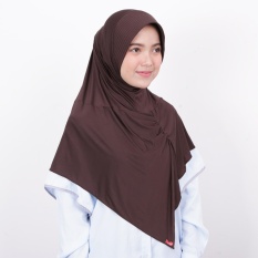 Kerudung Zoya Jilbab Instan - Kalila Filia Dark Brown