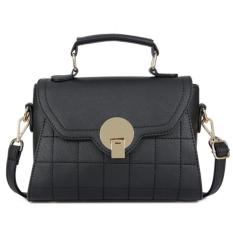 KGS Tas Selempang Wanita Impor Casual Formal Classic Feminine Satchel Bag - Hitam