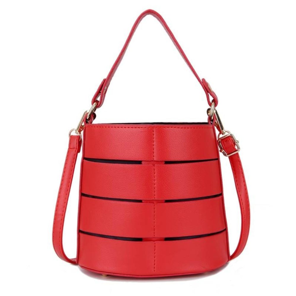 SALE KGS Tas Selempang Wanita Impor Casual Round Tas Mini Shoulder Bag - Merah