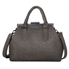 KGS Tas Wanita Impor Frame Casual Kerja Handbag - Abu Abu