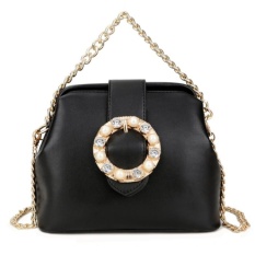 KGS Tas Pesta Wanita Formal Pretty Buckle Hitam