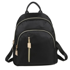 KGS Tas Ransel Mini Backpack Wanita Impor Casual Zippers - Hitam