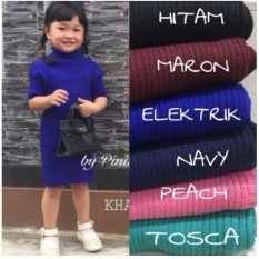 Khalila Dress | Baju Rajut Anak | anak dress | murah atasan | panjang wanita