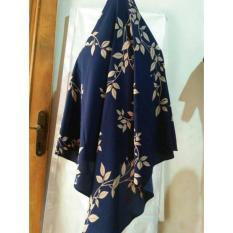 Khimar bubble motif antem anti tembem jilbab syari krudung panjang hijab instan daun muslim wanita / khimar Instan