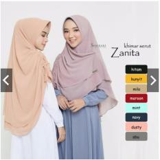 KHIMAR KERUT ZANITA / PASHMINA INSTAN / VANILLA HIJAB / BERGO INSTAN / JILBAB SYARI / MURAH WANITA