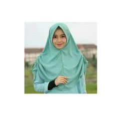 Khimar Pet Serut Samping Warna Navy