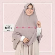 Khimar Zizara Haniya Taupe - Hijab Kerudung Khimar Jilbab Syari