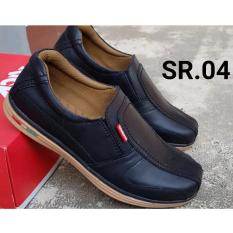 Kickers - Sepatu Casual Pria 100% Kulit Asli Sapi Warna Hitam 04