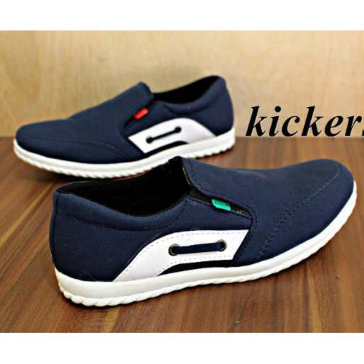 kickers slop navy membeli jualan slip on loafer kickers slop navy membeli jualan slip on loafer