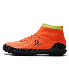 Anak-anak Sepatu Futsal Indoor Football Sepatu untuk Sock Football Boots Boys TF Turf Soccer Cleat Pelatihan Sneakers-Intl