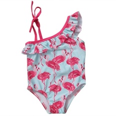 Anak-anak Gadis Flamingo Hewan Baju Renang Kostum Bayi Baju Renang Terusan Fashion