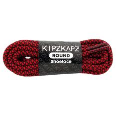 KipzKapz RS48 Red Black Web 90cm - Tali Sepatu Bulat / Round Shoelace