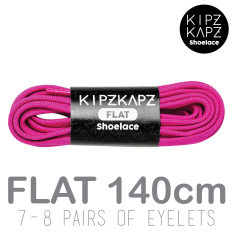 KipzKapz Shoelace - Berry Purple 140cm - Tali Sepatu Pipih / Flat 8mm