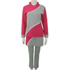 Kira Sports Baju Senam Muslim Wanita / Baju Olahraga Muslim Wanita ALE3010217-Pnk, XXL - Merah Muda