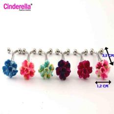 Klip Turki Hijab / Turkey Clip Peniti Jilbab Kerudung Bunga Warna Warni - 12pcs
