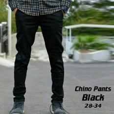 KOF Celana pria model chino keren dan murah - ( Hitam )