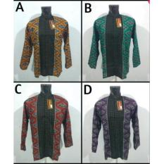 Koko Batik Pria Dewasa Baju Atasan Fashion Kemeja Cowok Lengan Panjang Trend Modern Murah