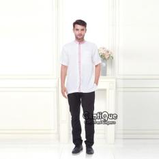 Koko Dewasa CQ 1602 - Pink - baju koko muslim pria terbaru modern lebaran