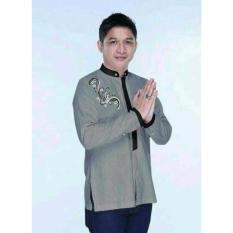 koko lengan panjang motif simple (koko pasha)