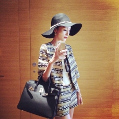 Tas Wanita Korea Fashion Style Baru Jinjing Tas Model Hermes Motif Kulit Imitasi