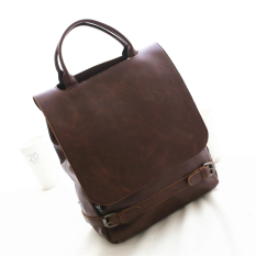 Korea Fashion Style Baru Pria Dan Wanita Tas Ransel Tas Ransel (Coklat Muda)