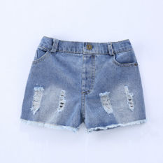 Korea Modis Gaya Gadis Baru Children Musim Panas (Celana Pendek Jeans Sobek)