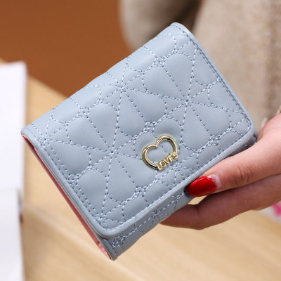 Korea Modis Gaya Gesper Ritsleting Siswa Dompet Dompet Wanita (Biru Muda) Korea Modis Gaya Gesper Ritsleting Siswa Dompet Dompet Wanita (Biru Muda)