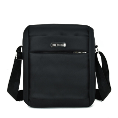 Korea Fashion Style Kain Oxford Tahan Air Bisnis Tas Selempang Kecil Tas Pria (Hitam)