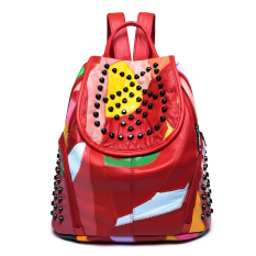 Tas Ransel Kulit Domba Ransel Tas Ransel Korea Fashion Style Kulit Lembut (Warna)