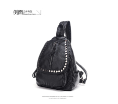 Korea Fashion Style Kulit Wanita Tas Bahu (Hitam (Spiked Jilbab))
