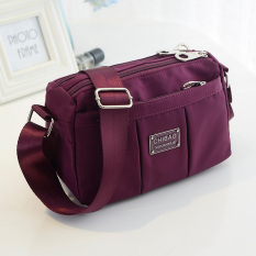 Tas Bahu Wanita Kain Oxford Tahan Air Versi Korea (Yang Mendalam Ungu) (Yang Mendalam Ungu)