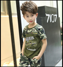 Korea Fashion Style Musim Panas Anak-anak Anak Laki-laki Di Busana Anak-anak (Mobil Polisi)