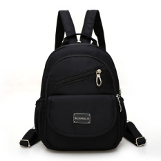 Korea Fashion Style perempuan baru Mini tas wanita selempang tas ransel (Hitam)